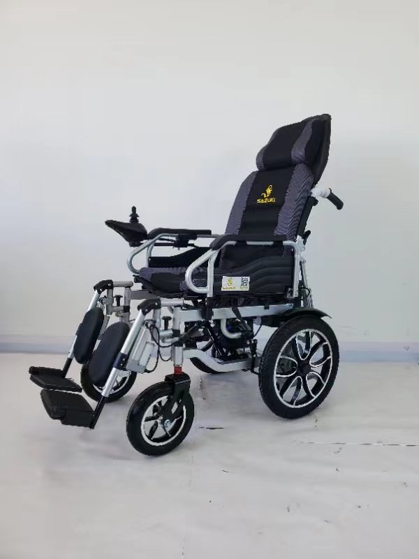 Xe lăn điện ngả lưng bằng tay Sazuki — ảnh 2