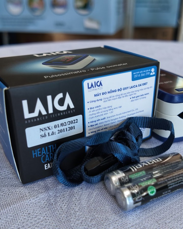 Máy đo nồng độ oxy trong máu SpO2 LAICA EA1007 — ảnh 2